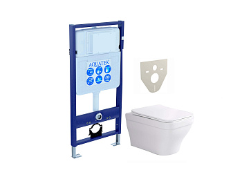 Сет унитаз + инсталляция Aquatek SET AQUATEK АМАДЕО